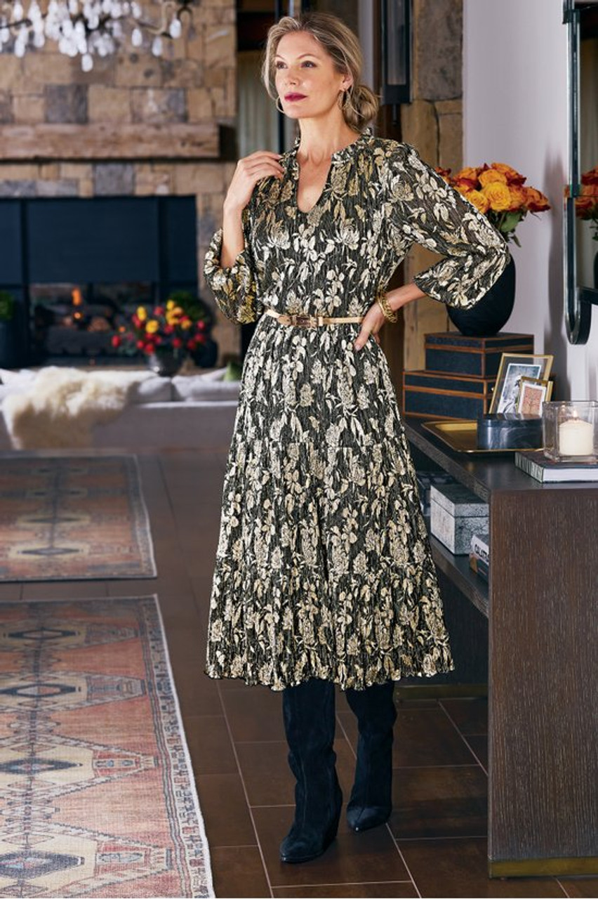 Jobelle Shimmer Midi Dress