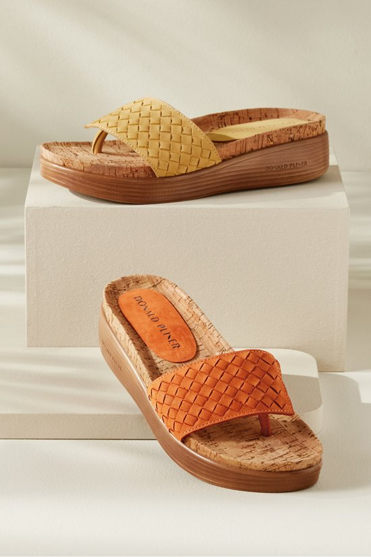 Donald Pliner Fifi Woven Platform Slide