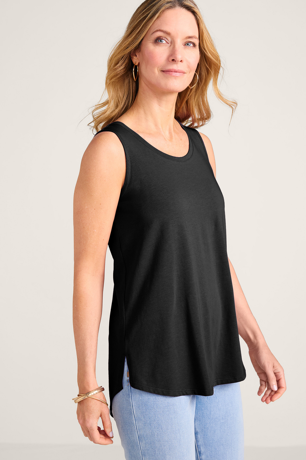 SoftEssential™ Supima® Isabel Sleeveless Tunic
