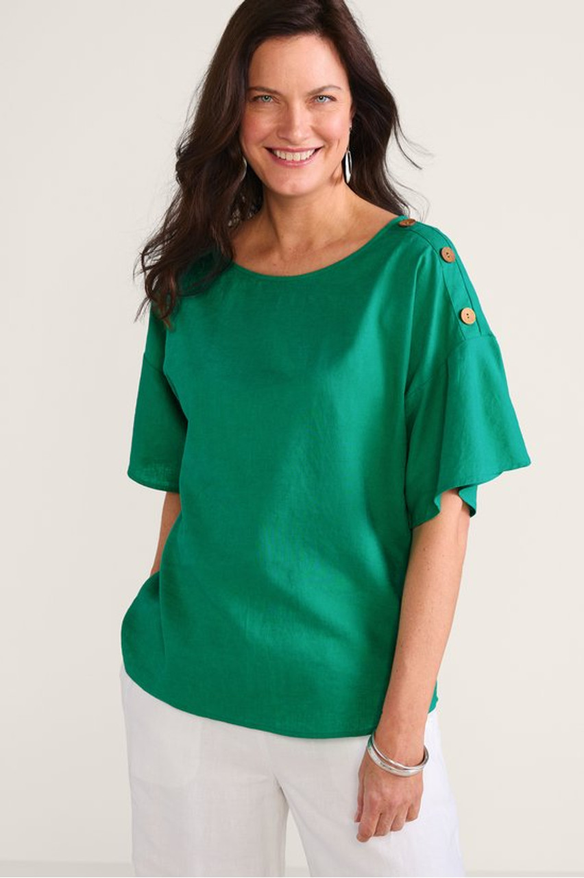 Andrea Linen Blend Pullover