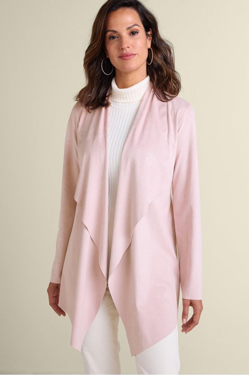 Shape Drape Faux Suede Jacket