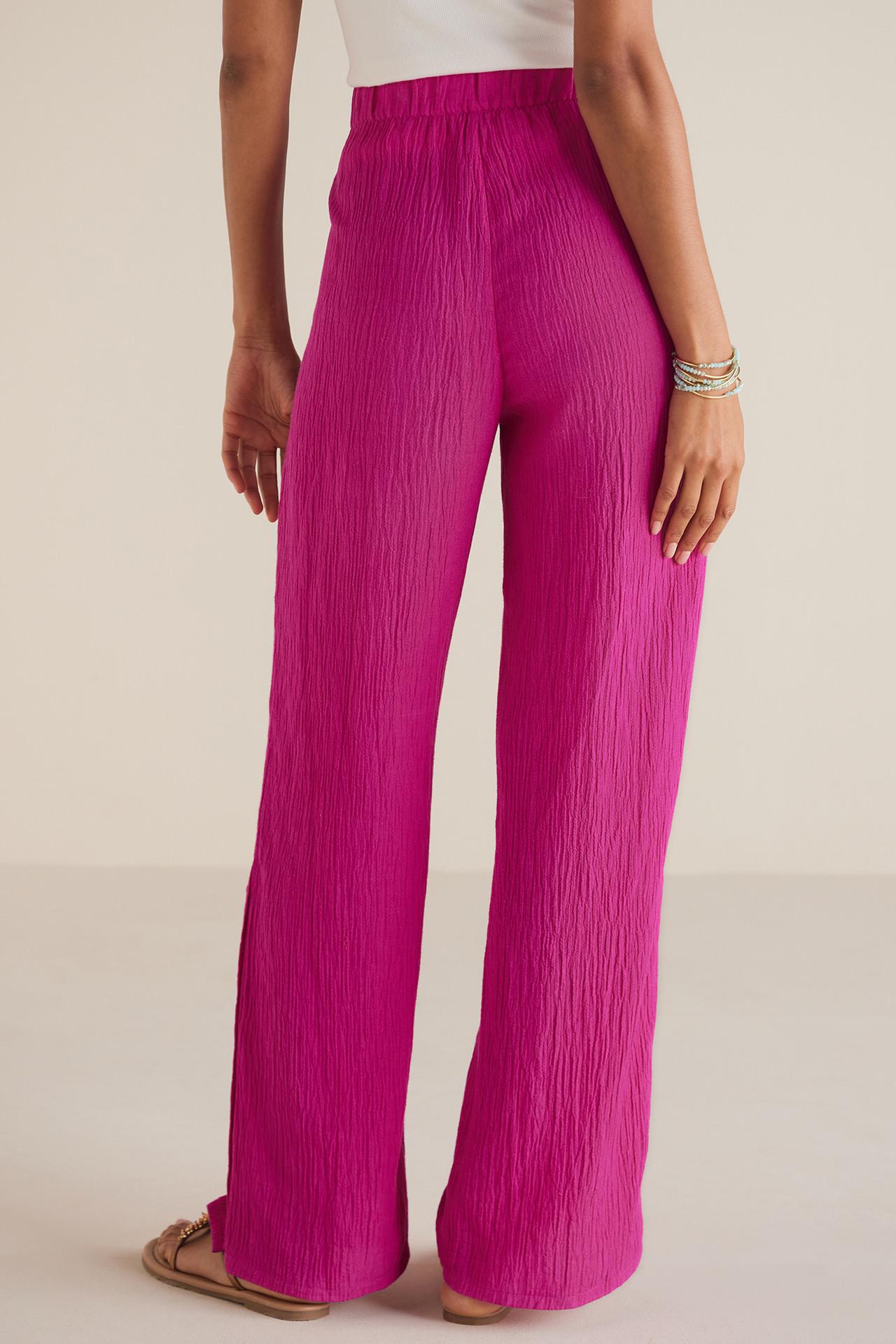 Oceo Gauze Wide-Leg Pants1474