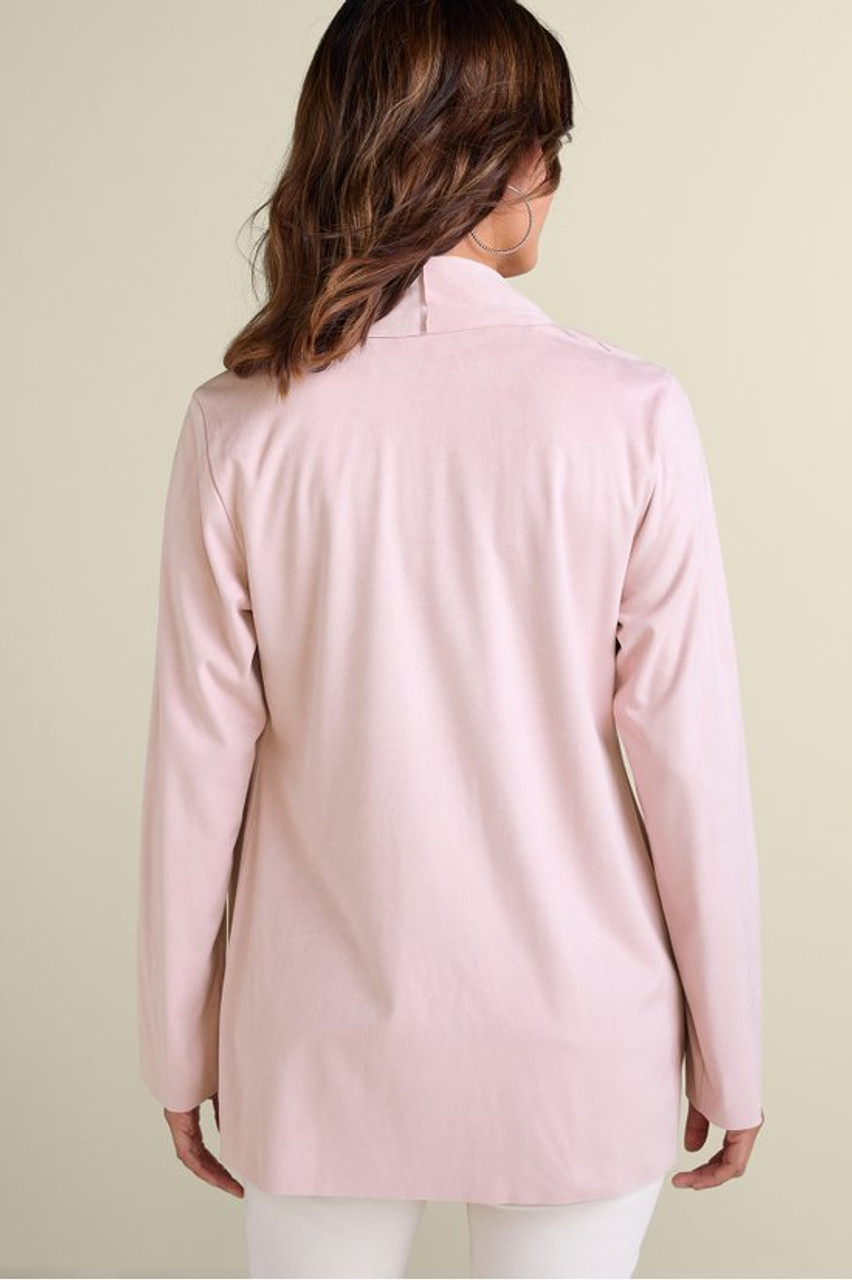 Shape Drape Faux Suede Jacket