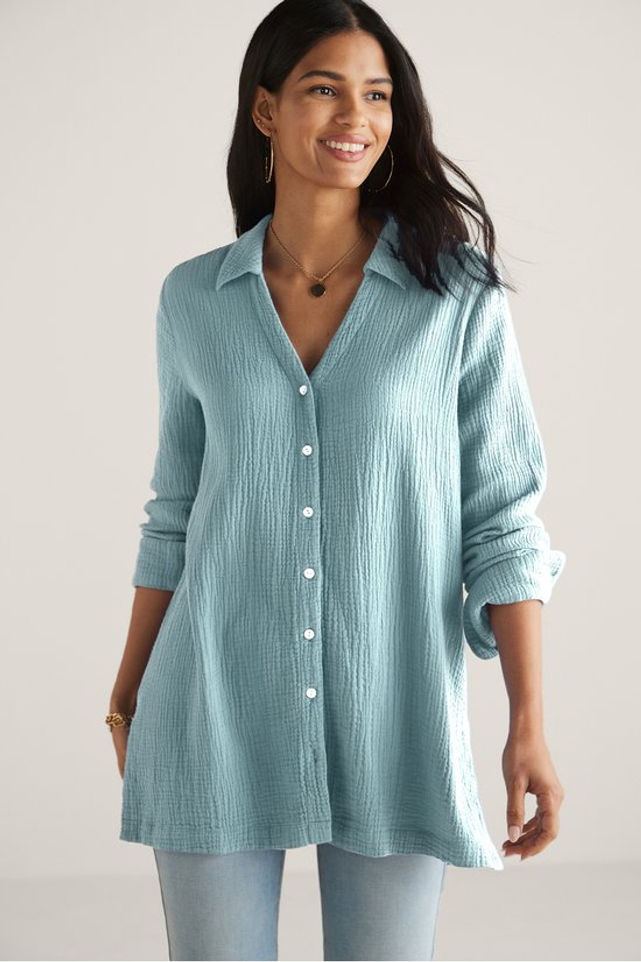 Escambia Gauze Tunic Shirt