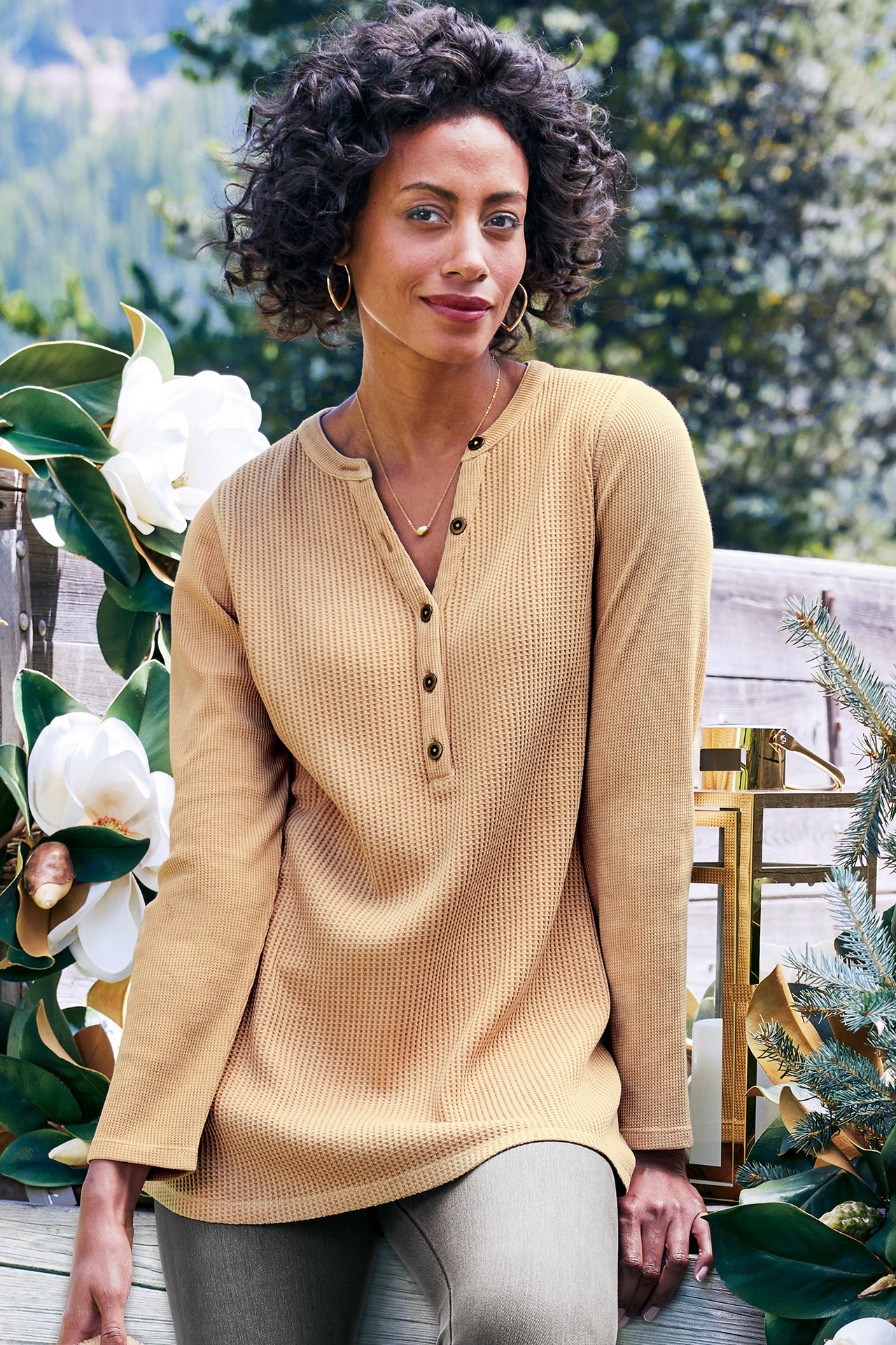 Glenda Waffle Tunic