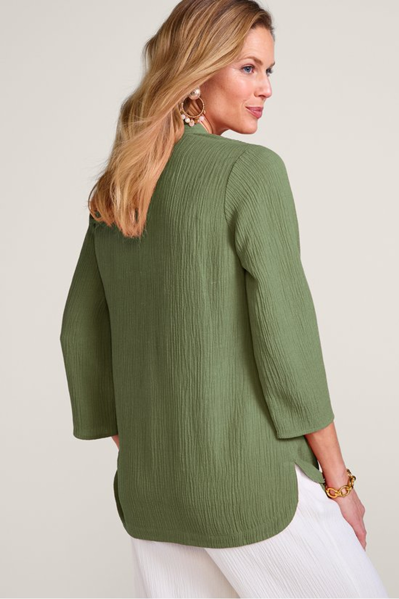 Oceo Gauze Button Tunic