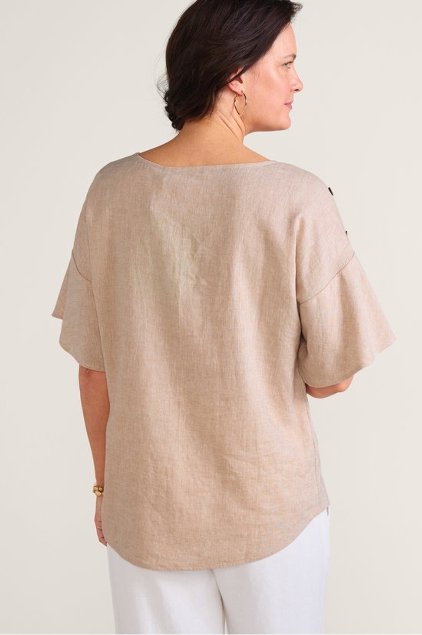 Andrea Linen Blend Pullover