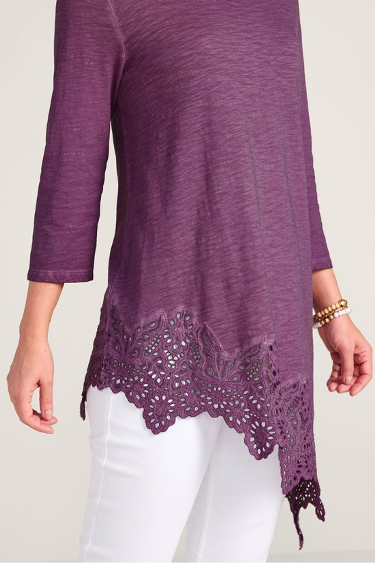 Ayesha Lace Trim Tunic