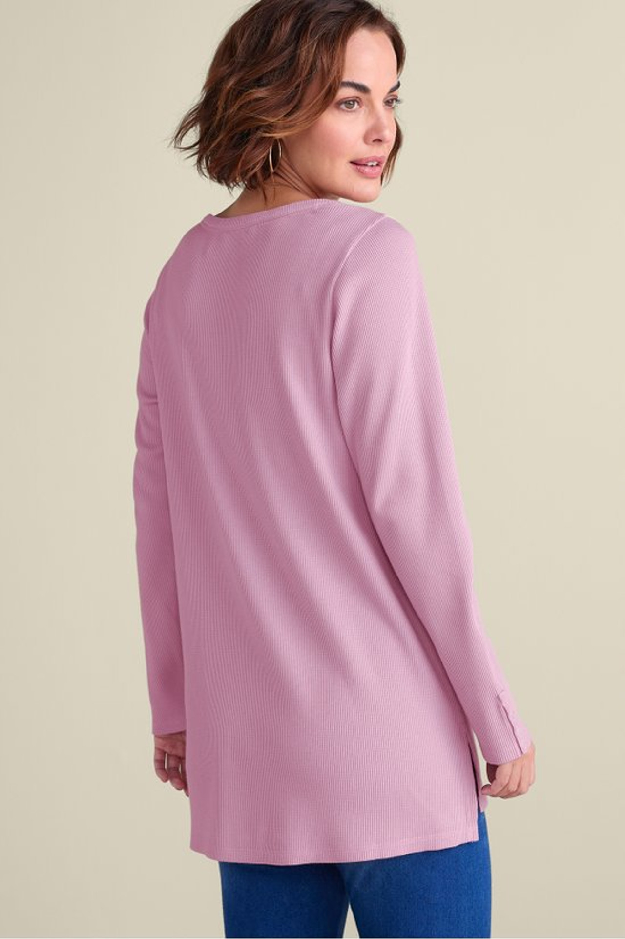 Mya Embroidered Waffle Tunic