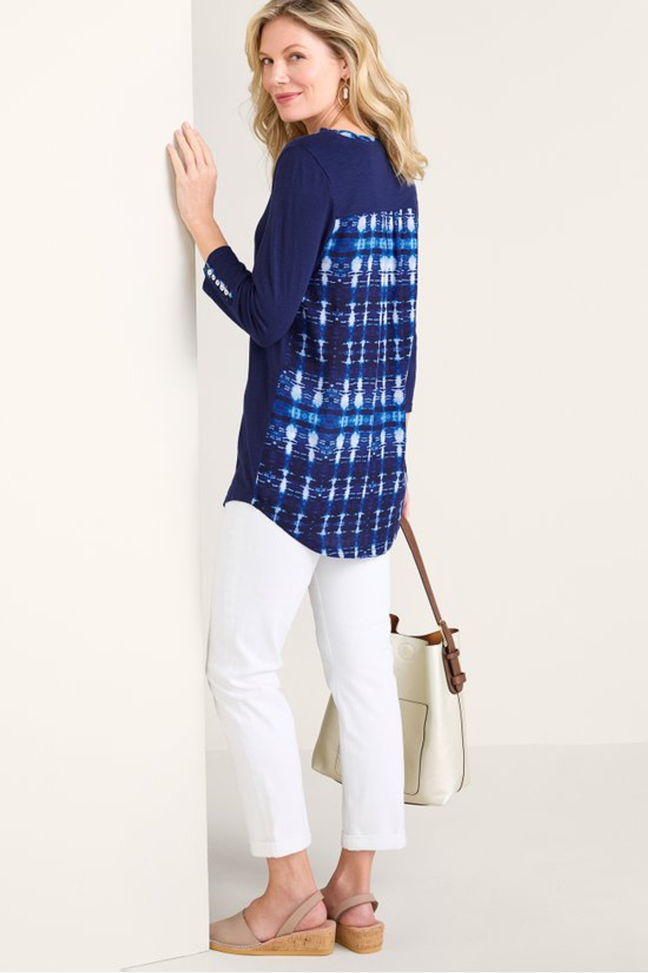 Nieve Mixed-Media Tunic