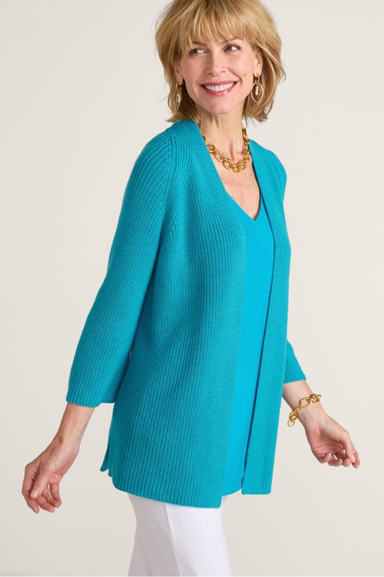 Amberlyn Shaker Stitch Cardigan