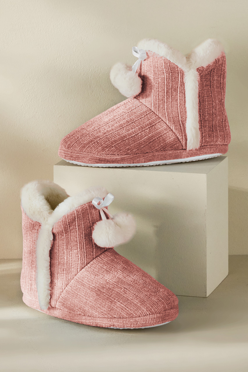 Ashlyn Cabled Bootie Slippers