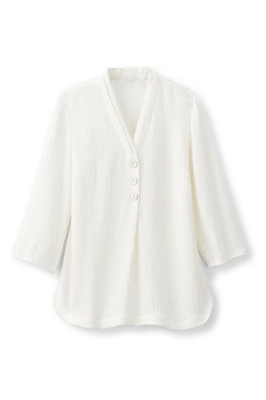 Oceo Gauze Button Tunic