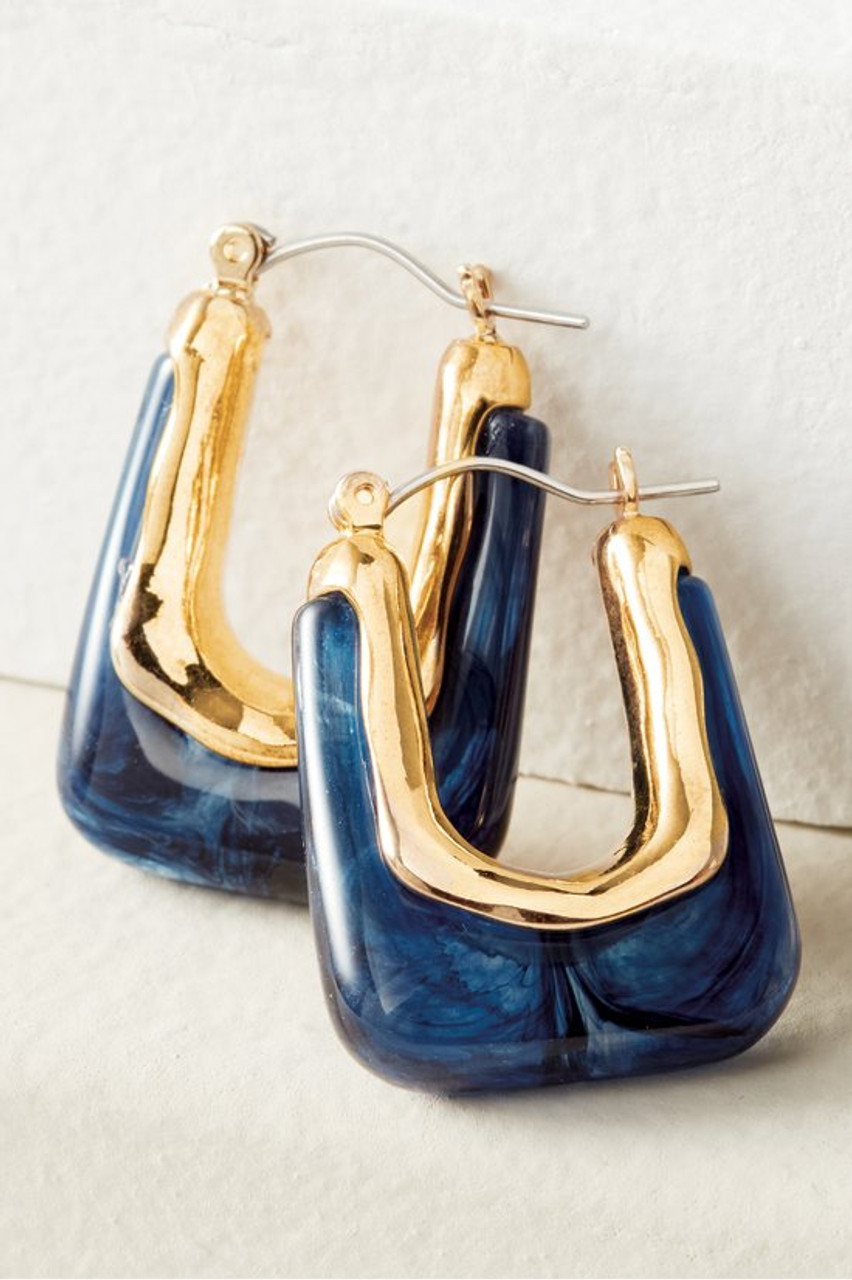 Parker Square Hoop Earrings