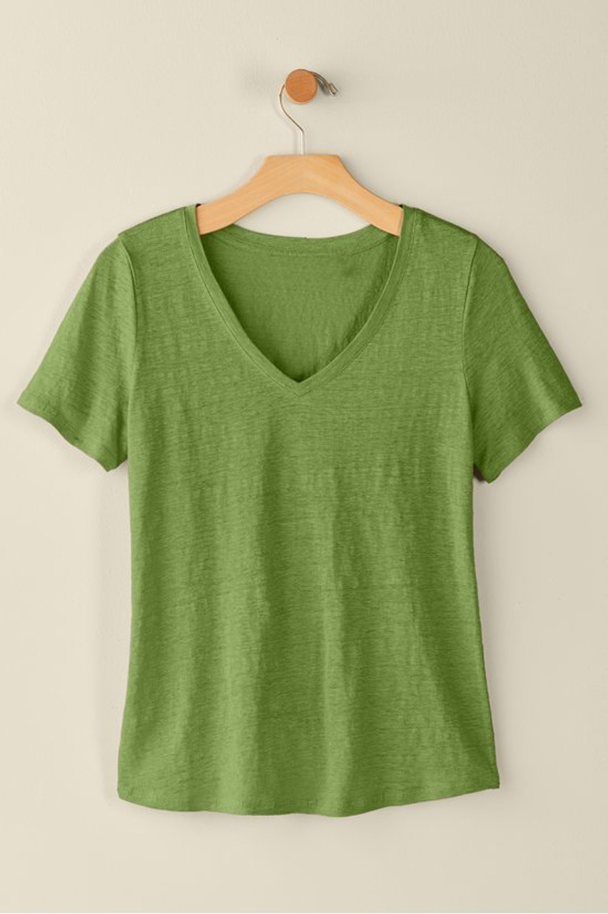 Aubrey Linen Slub Tee