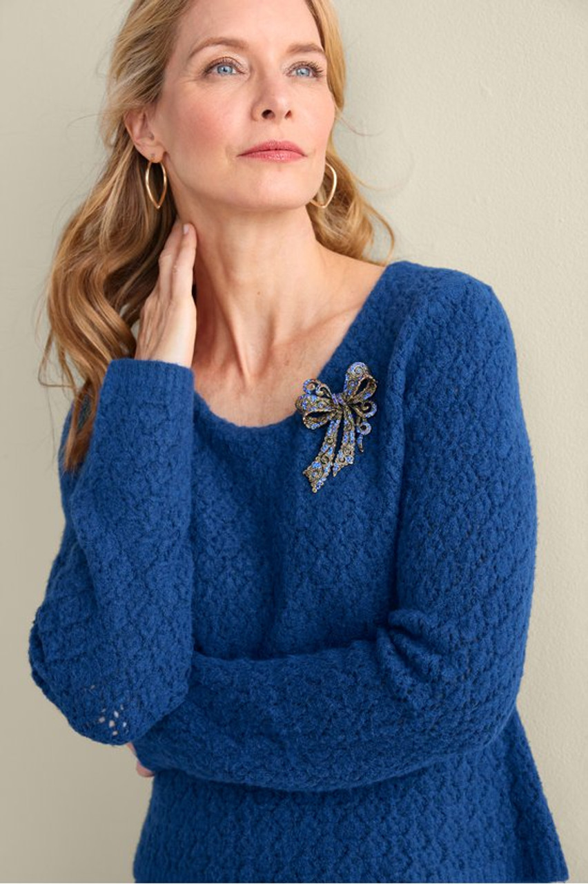 Cassie Pointelle Sweater Dress