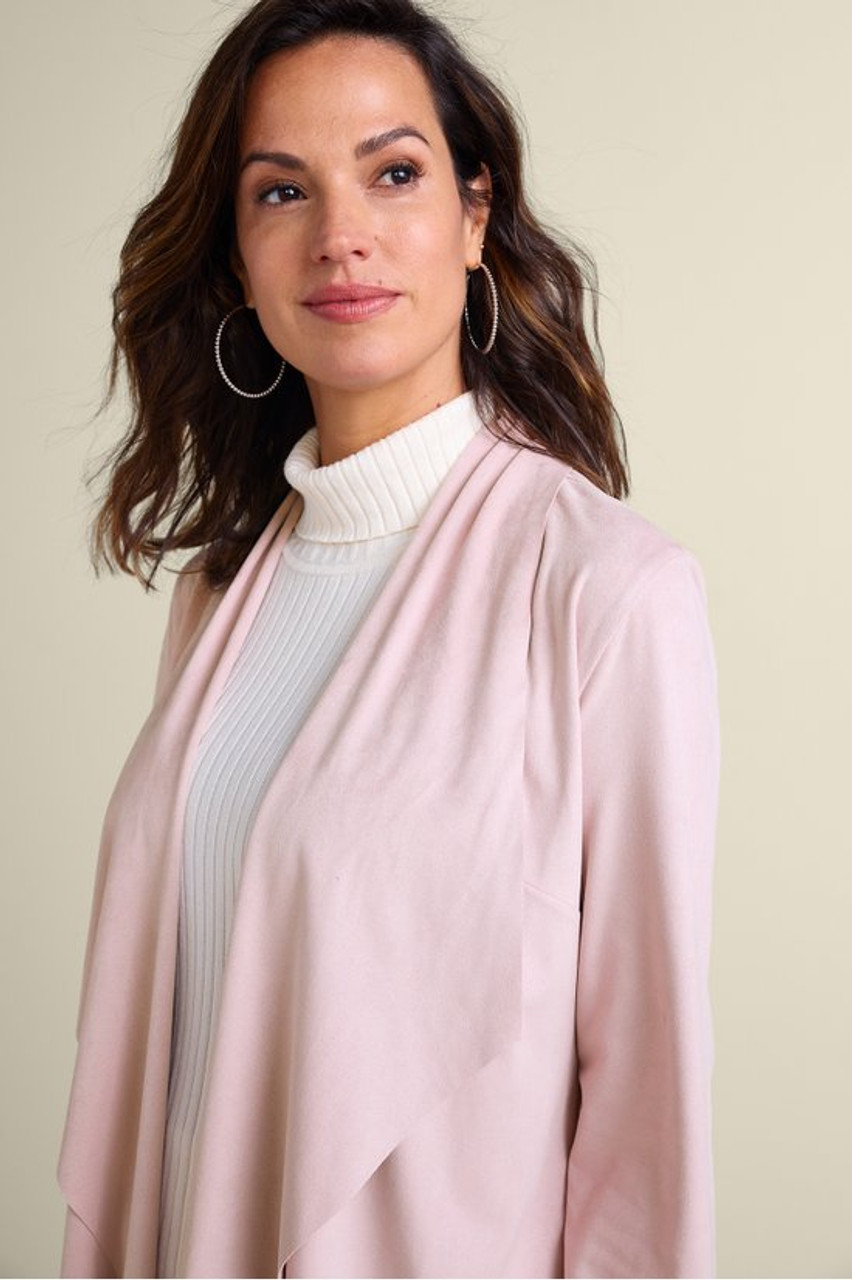 Shape Drape Faux Suede Jacket