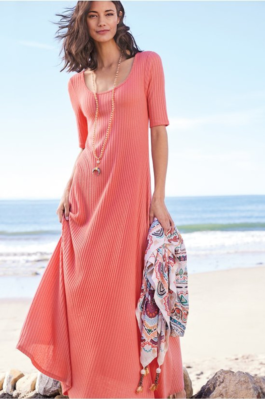 Textured Short Sleeve Santiago Dress