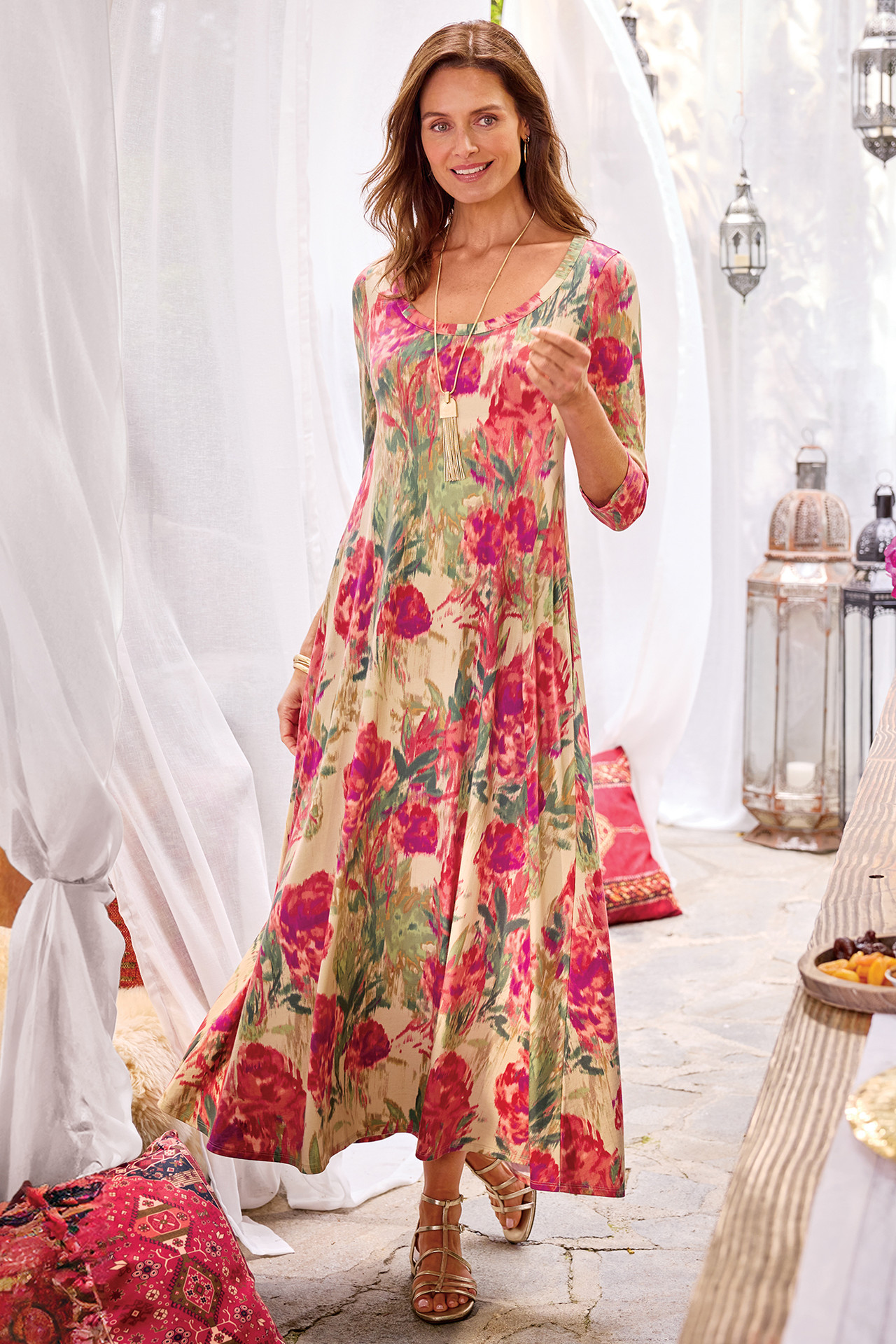 Santiago 3/4 Sleeve Dress1183