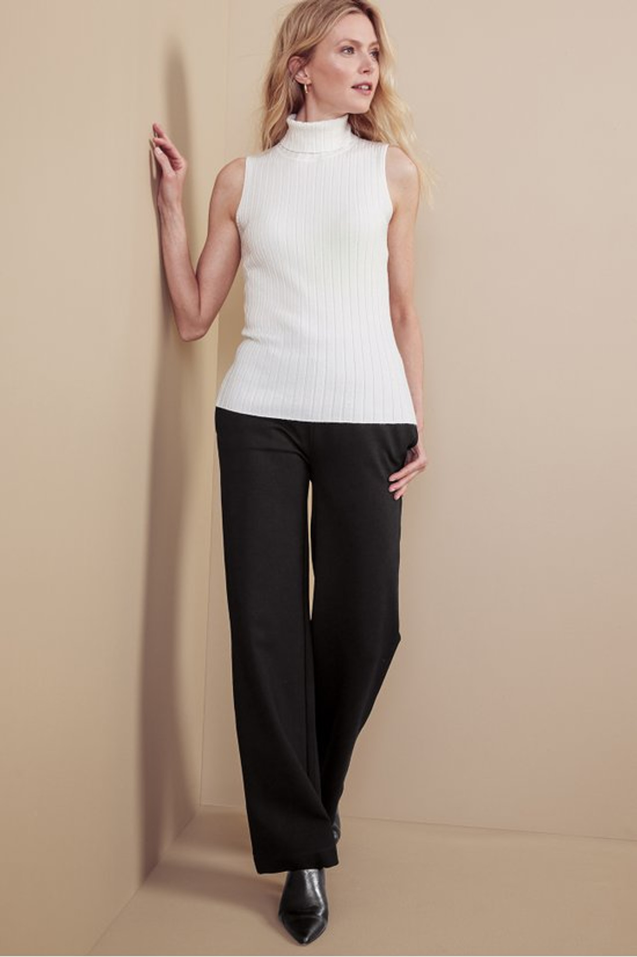 SoftEssential™ Ponte Wide Leg Pants
