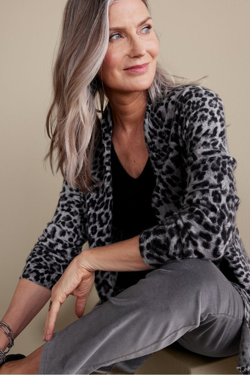 Sibyl Cashmere Printed Cardigan