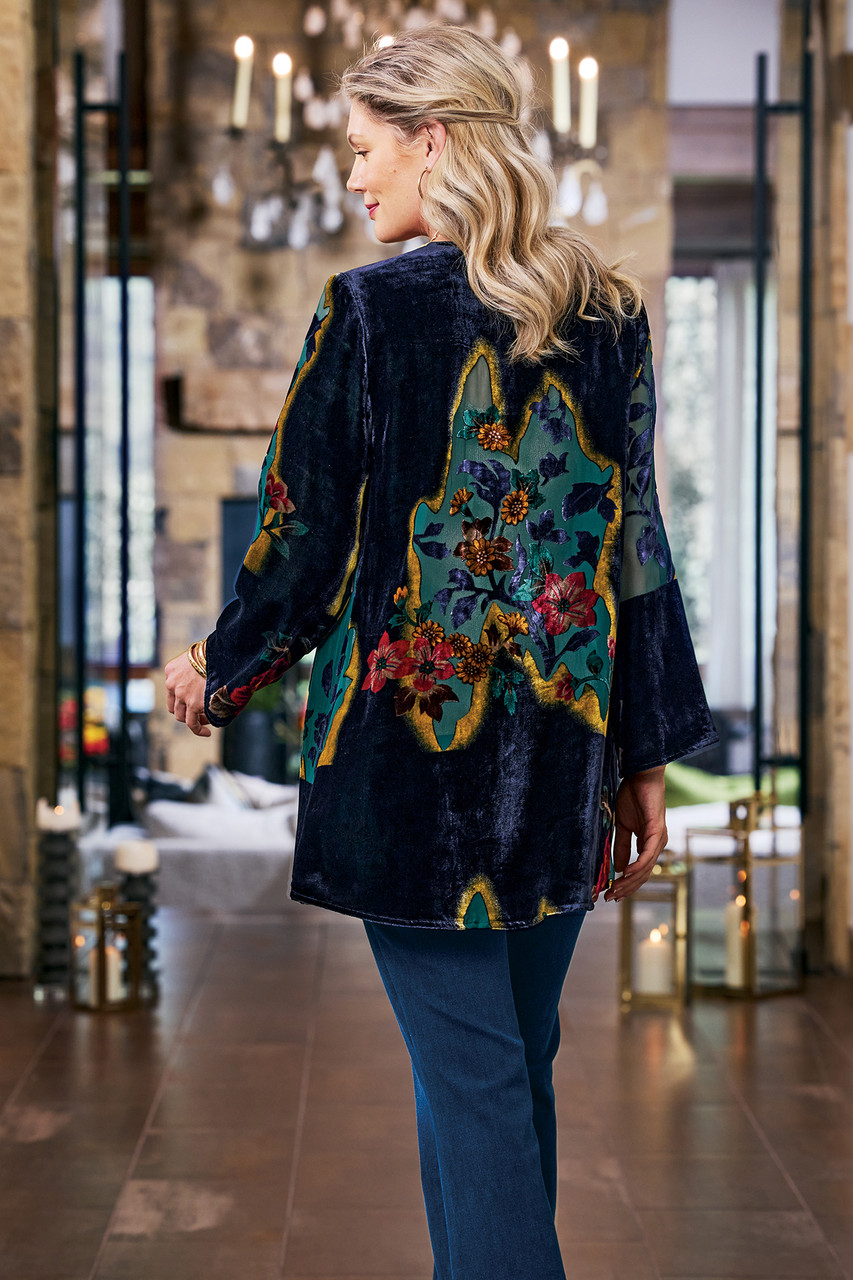Aaliyah Floral Velvet Topper