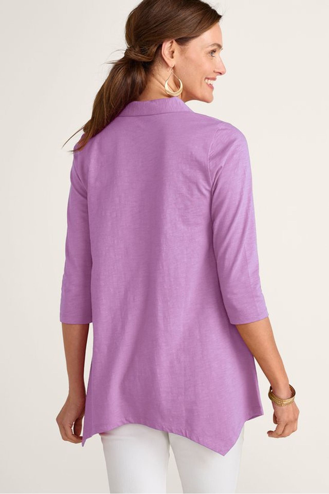 Danielle Button 3/4 Sleeve Tunic