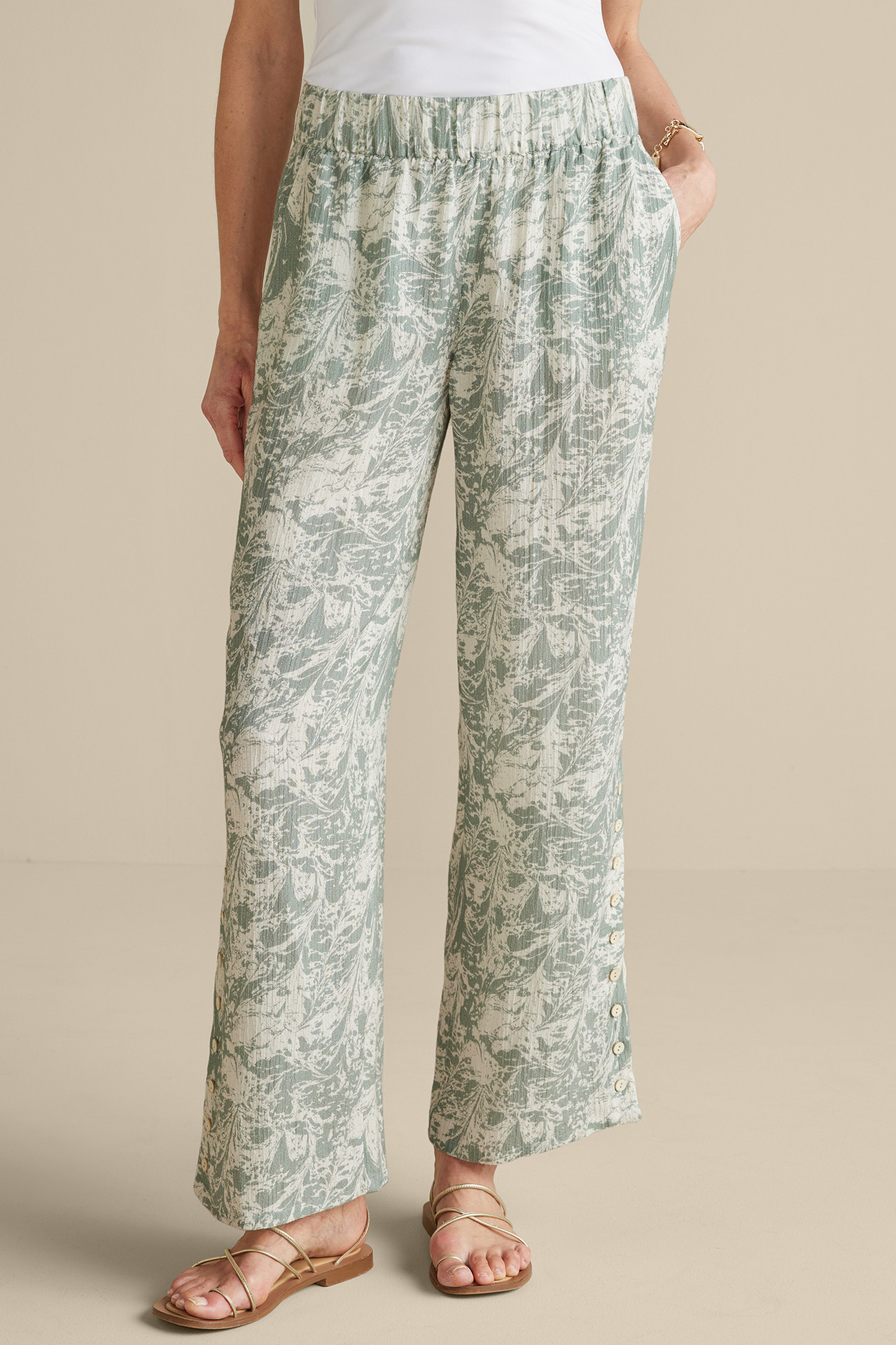 Oceo Gauze Wide-Leg Pants1474
