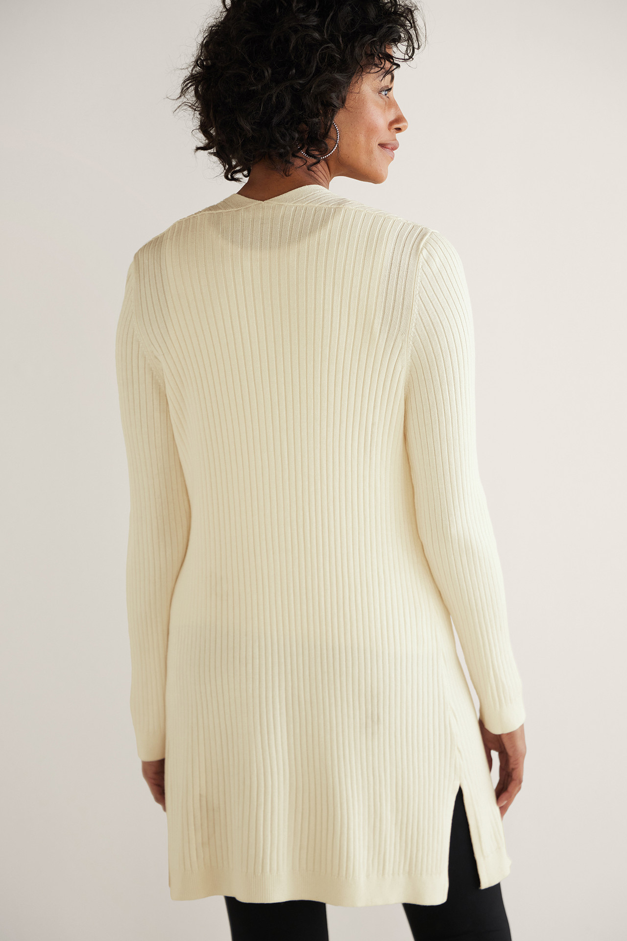 SoftEssential™ Ribbed Long Cardi1483