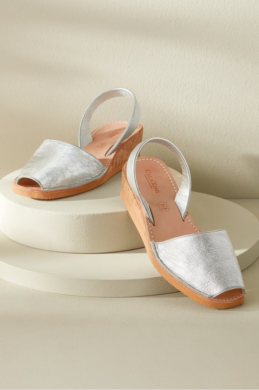 CalaXini Cork Wedge Sandals