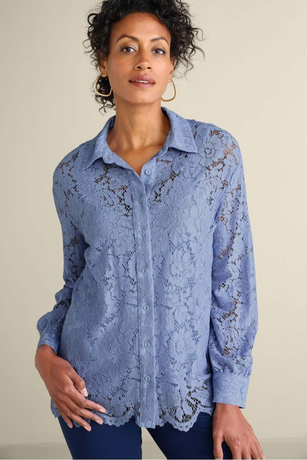Lisa Lace Button Front 2243