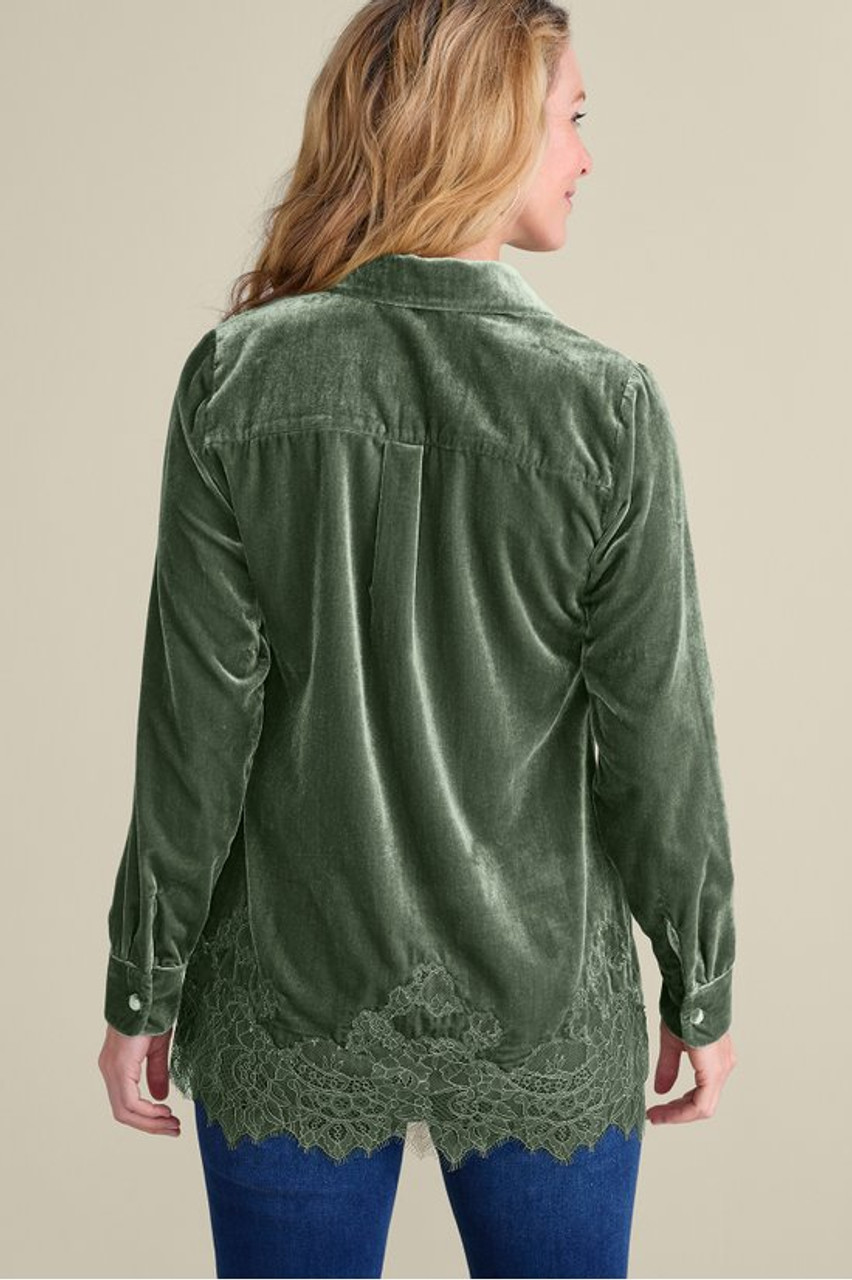 Eden Velvet and Lace Shirt