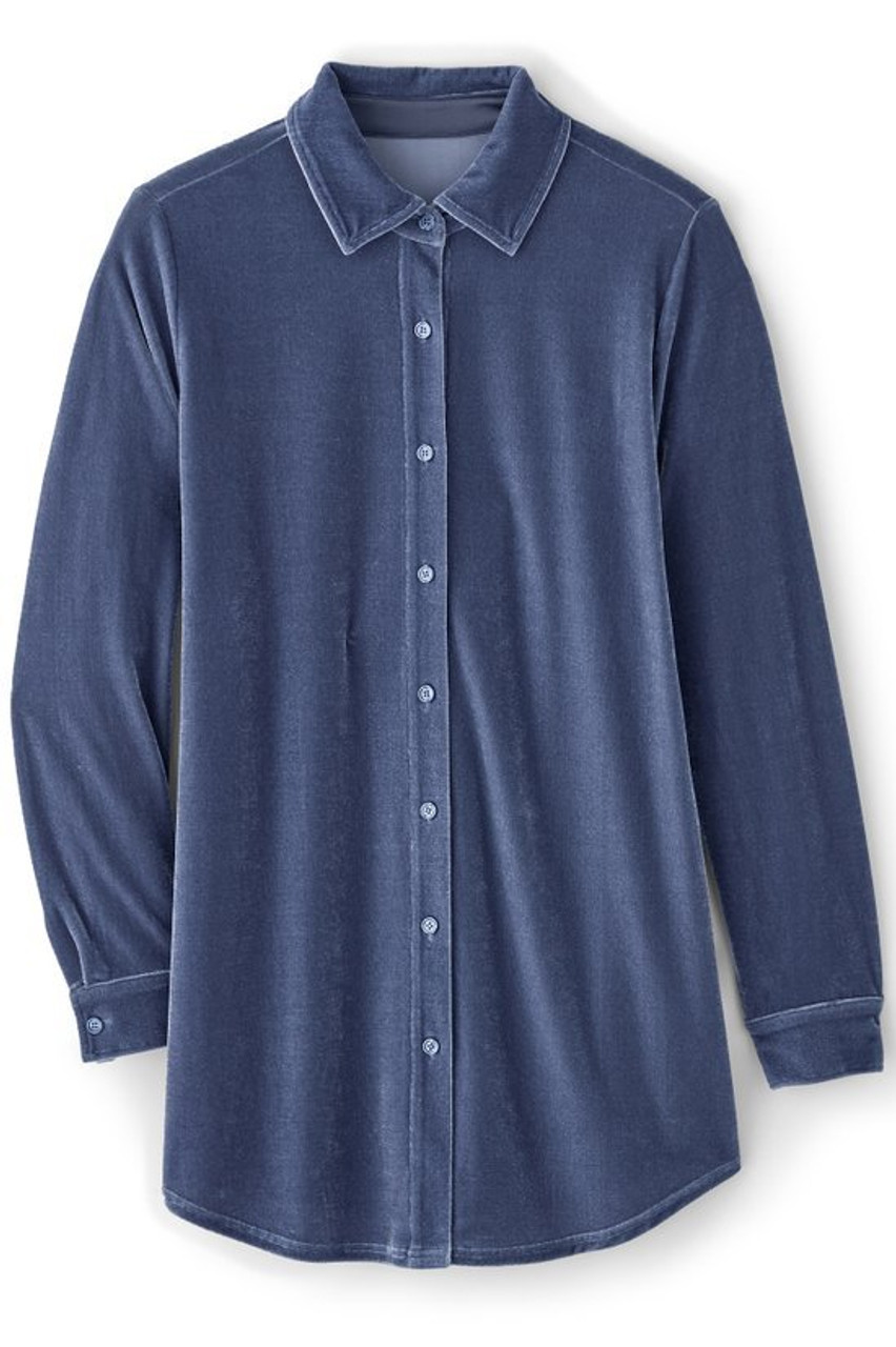 Velvet Boyfriend Tunic Shirt1479