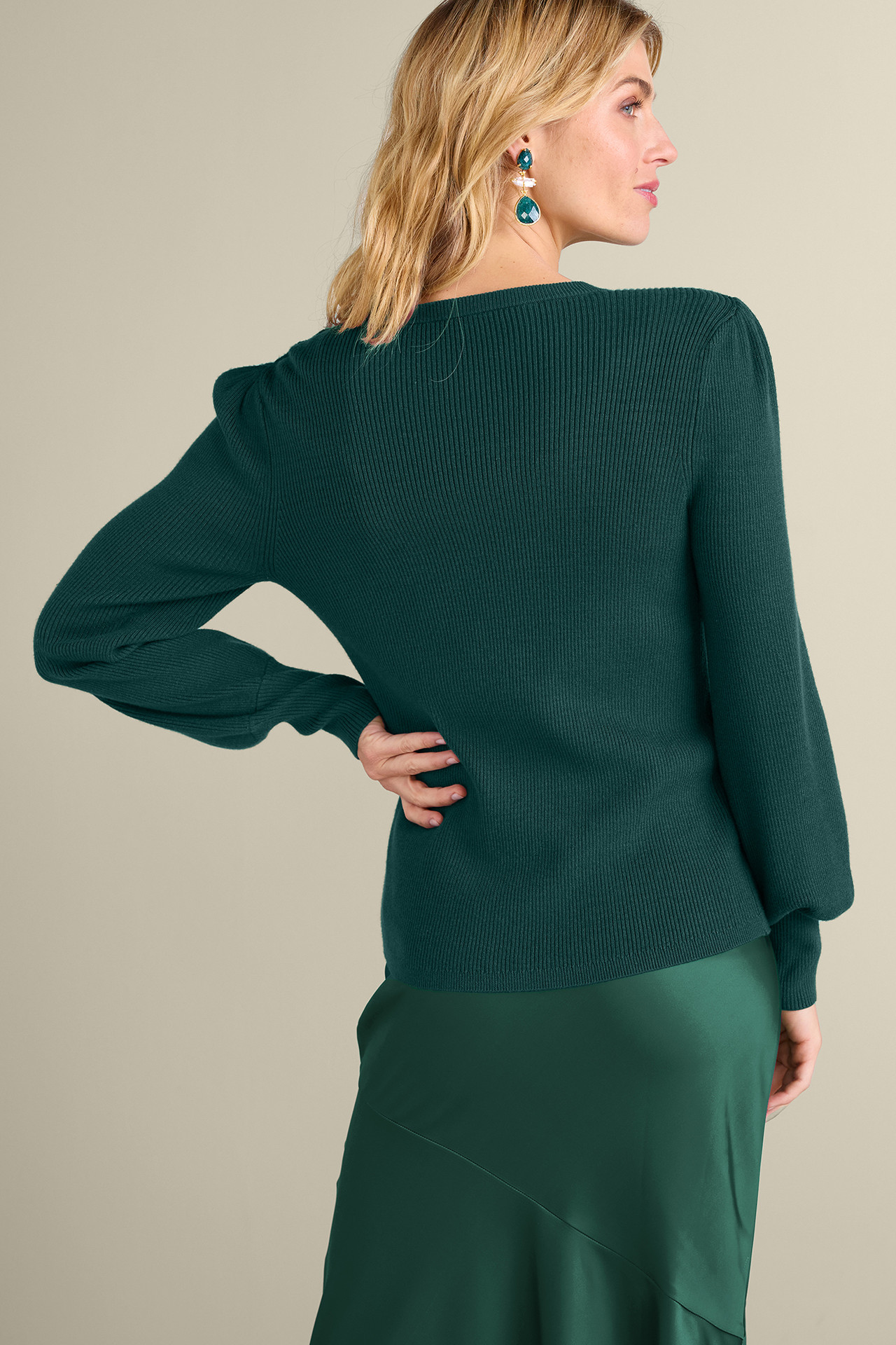 Tyla Button Shoulder Sweater