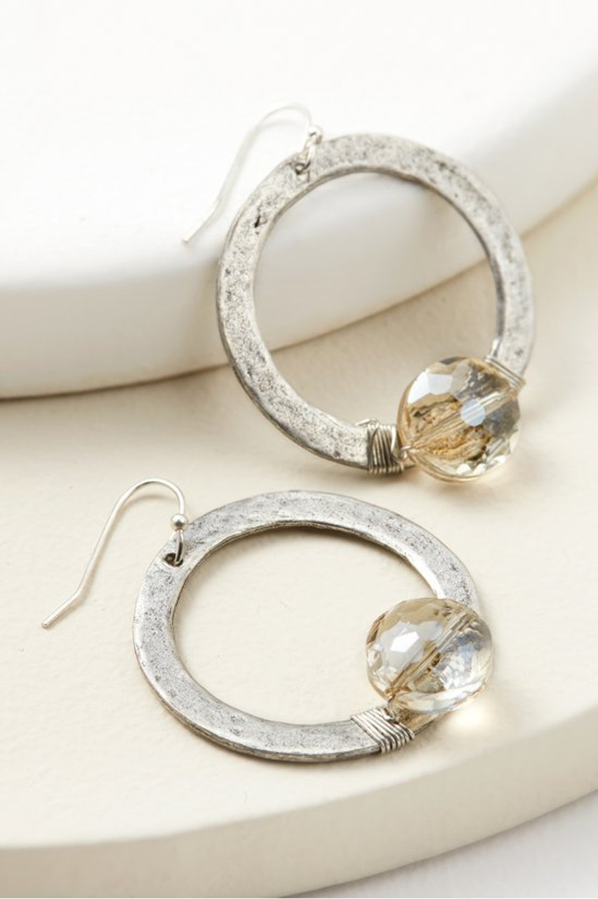 Cressa Crystal Hoop Earrings
