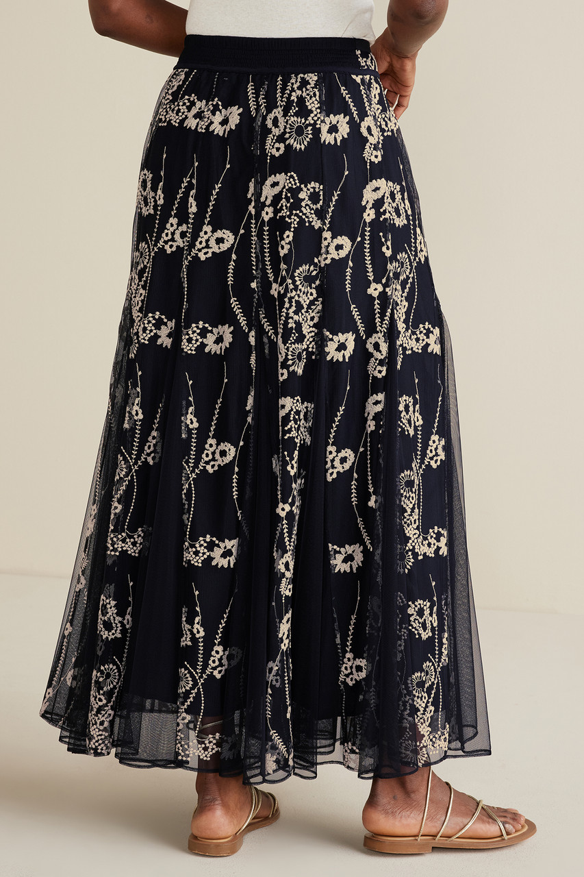 Leatrice Embroidered Maxi Skirt