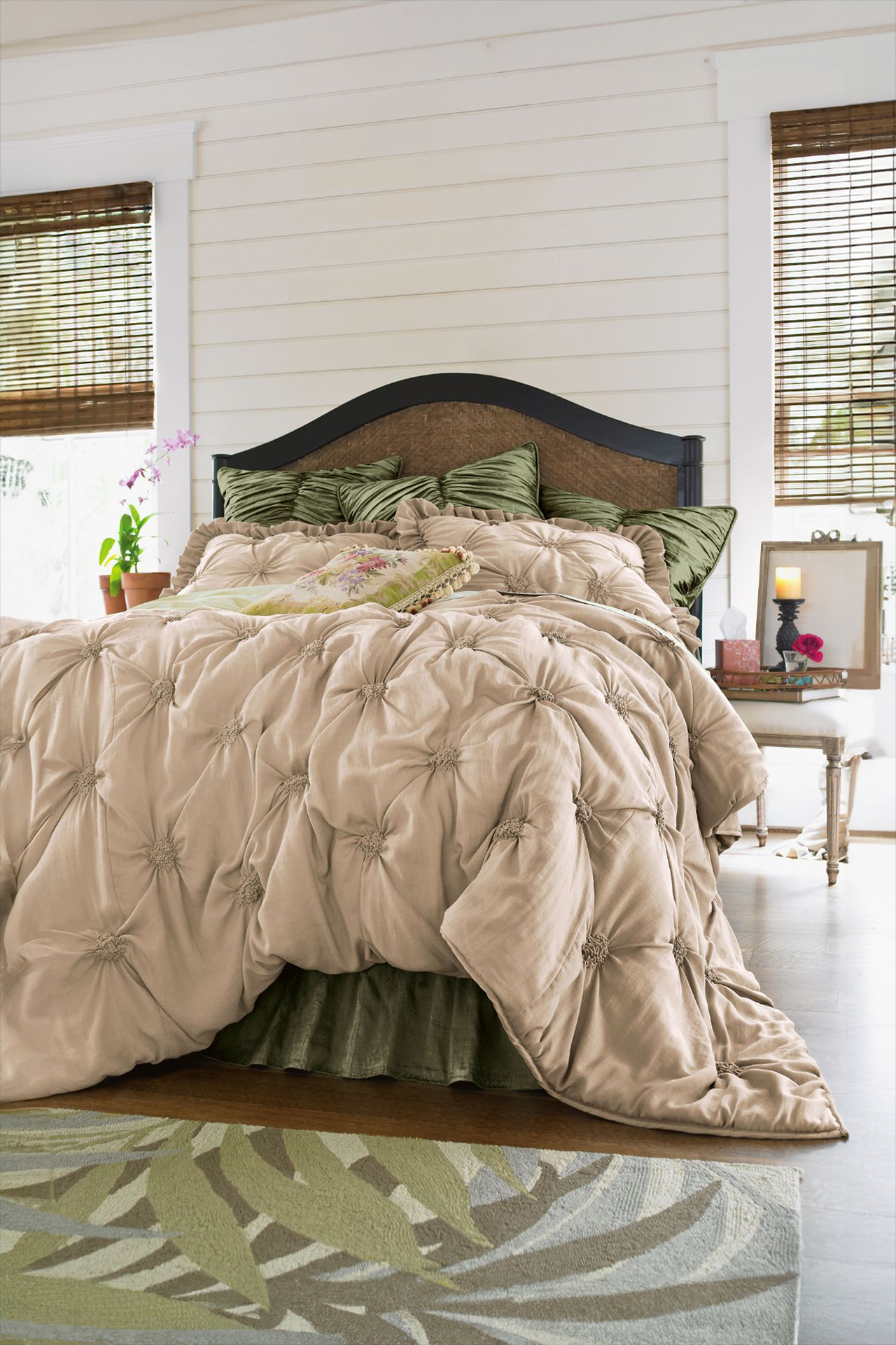 Lombardi Smocked Bed Sham