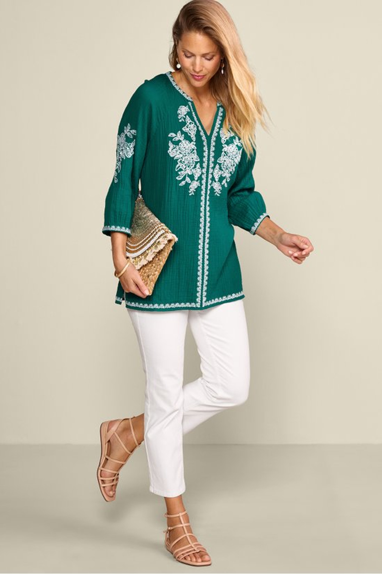 Katie Gauze Tunic