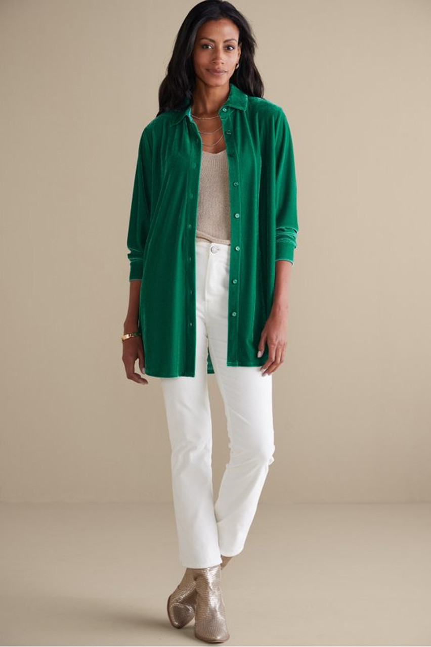 Velvet Boyfriend Tunic Shirt1479