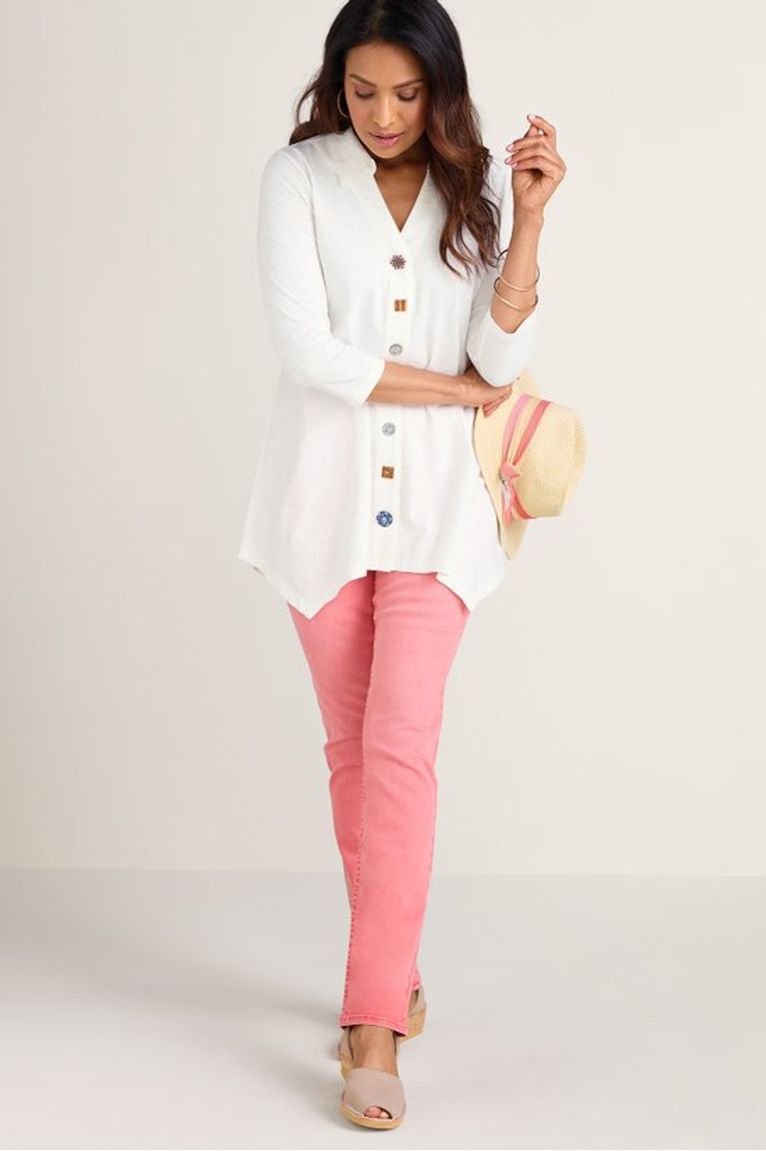 Danielle Button 3/4 Sleeve Tunic