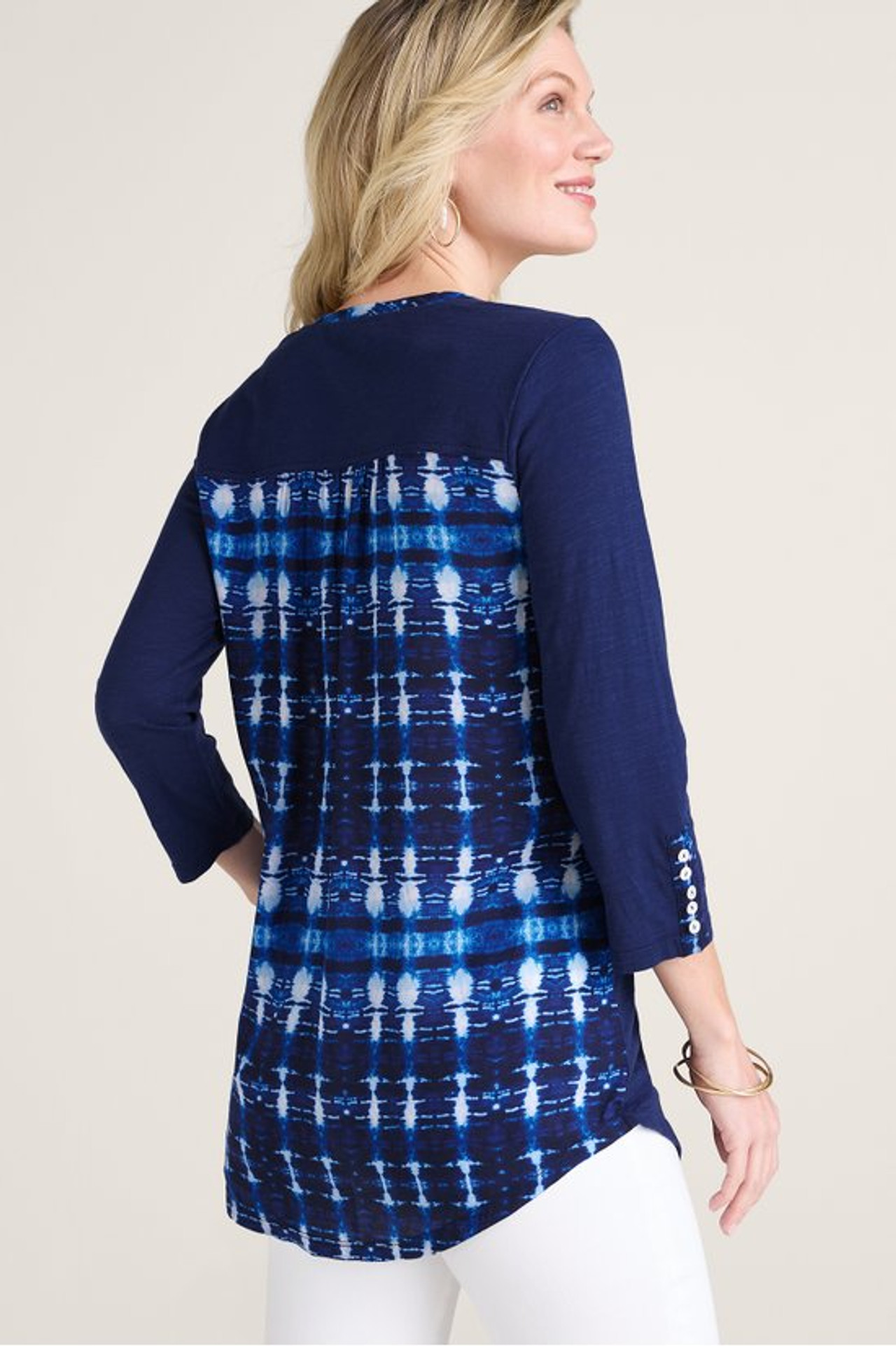 Nieve Mixed-Media Tunic