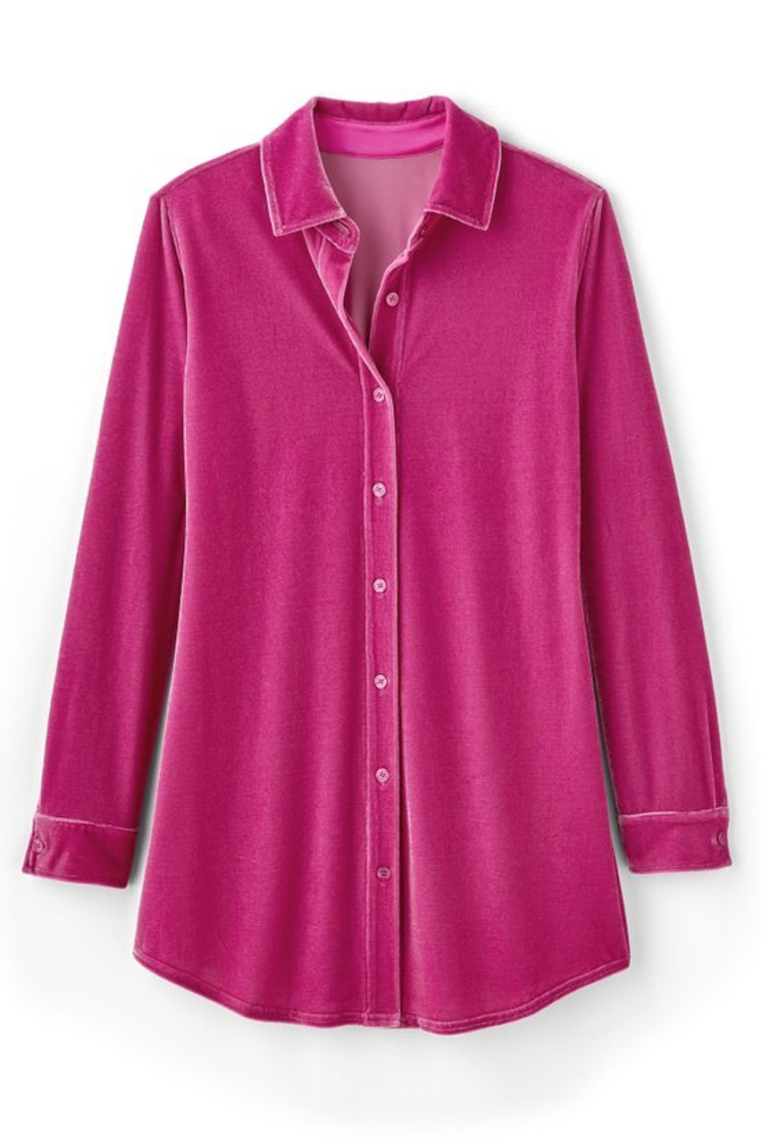 Velvet Boyfriend Tunic Shirt1479