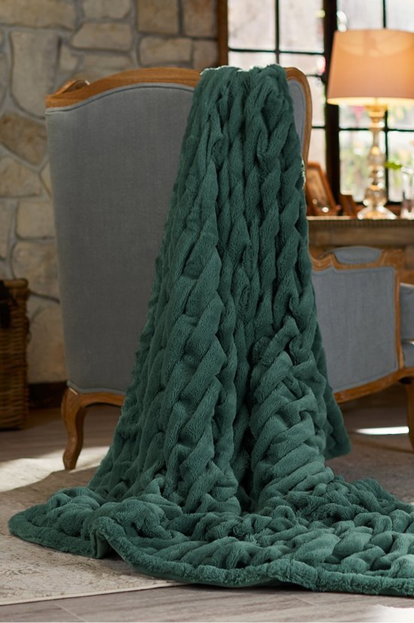 La Parisienne Faux Fur Throw