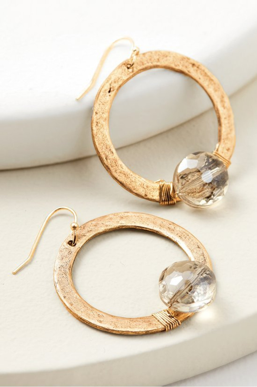 Cressa Crystal Hoop Earrings