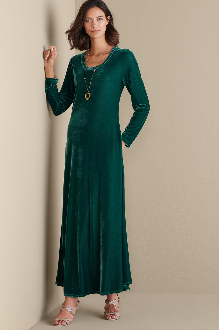 Santiago Stretch Velvet Dress1562