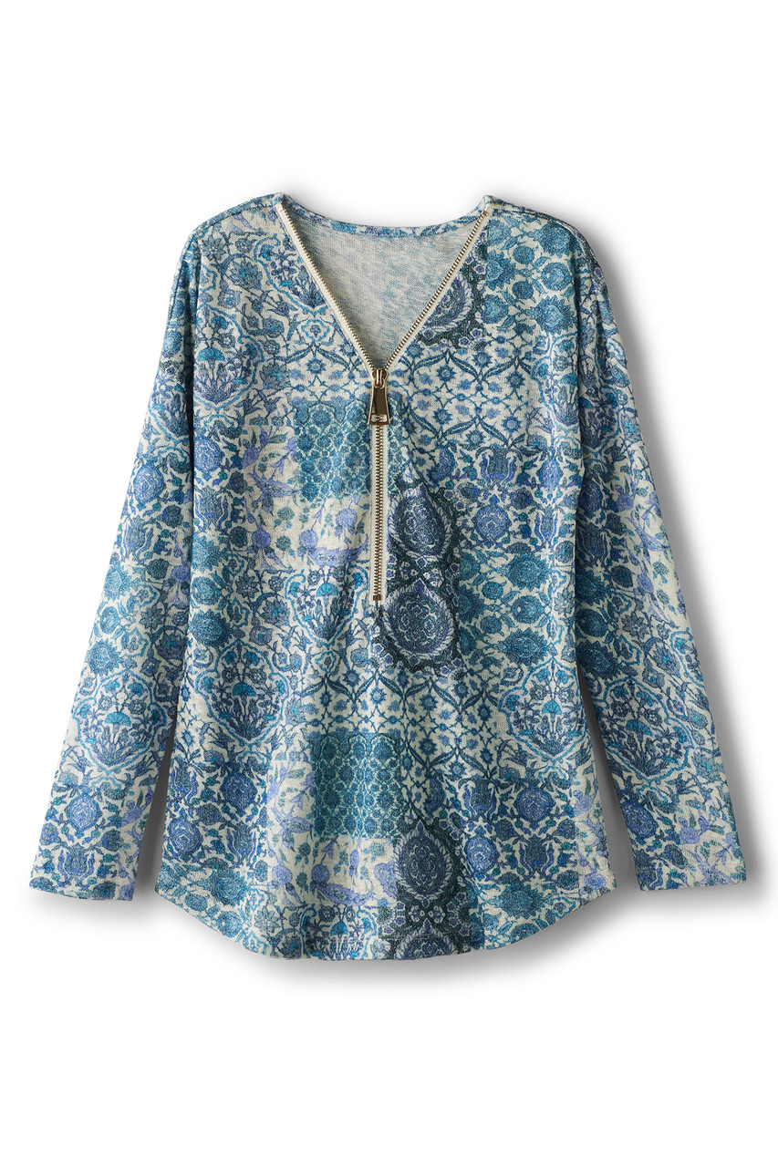 Valentina Zip Sweater   2216