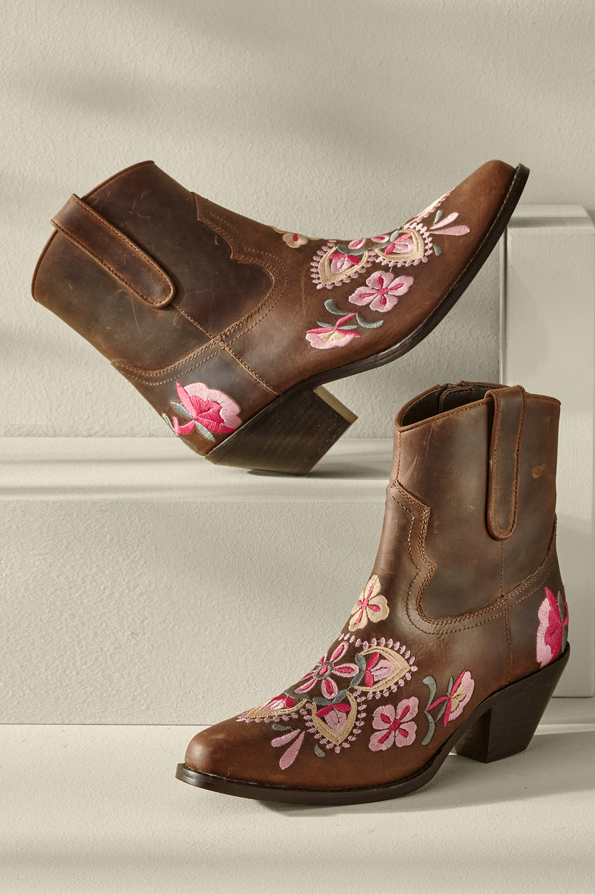 Diba True Cainsville Embroidered Bootie