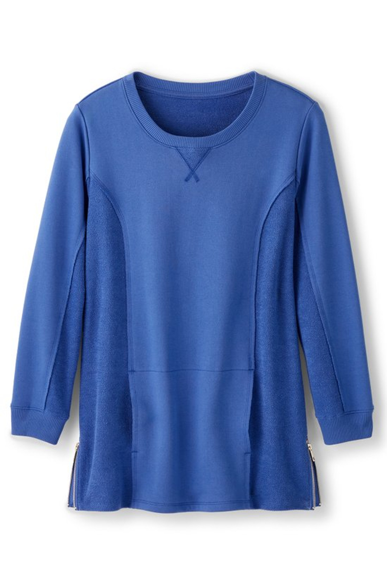 Cosima Side-Zip French Terry Tunic