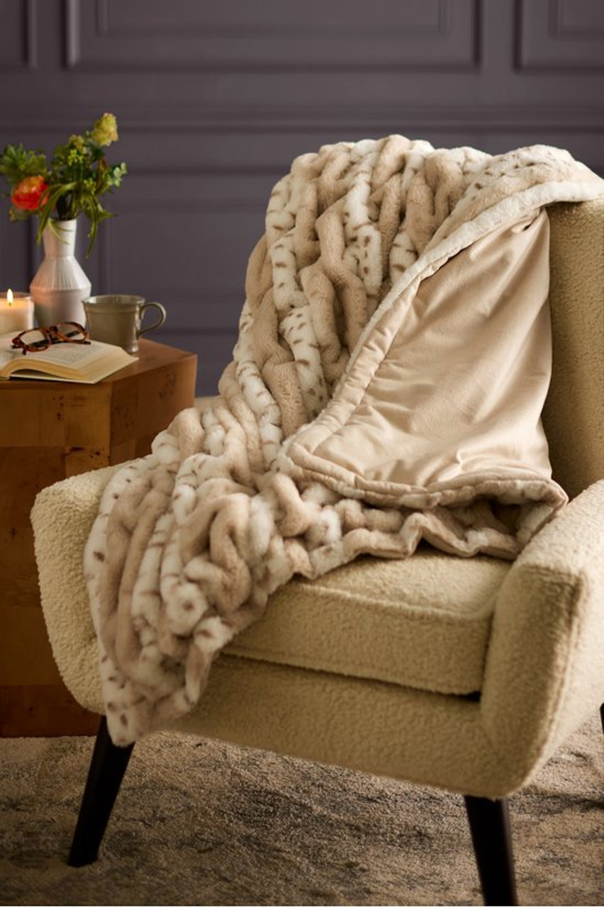 La Parisienne Faux Fur Throw