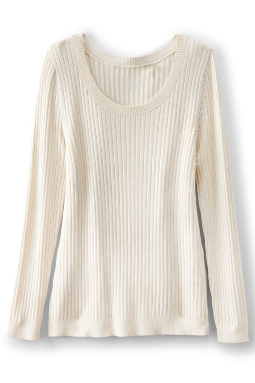 SoftEssential™ Ribbed Pullover Sweater